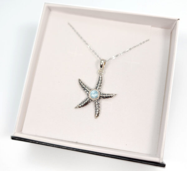 starfish necklace in gift box