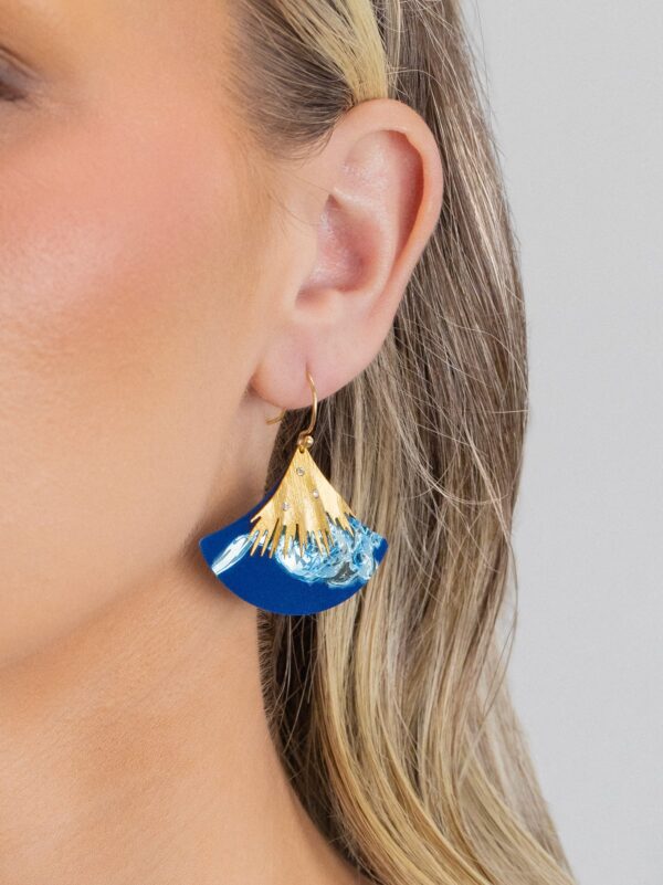 Starry Night Earrings on model