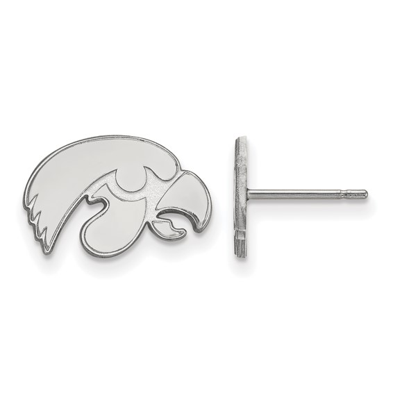 University of Iowa Sterling silver post earrings