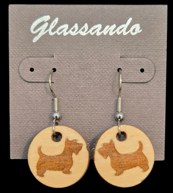 Scottie dog earrings