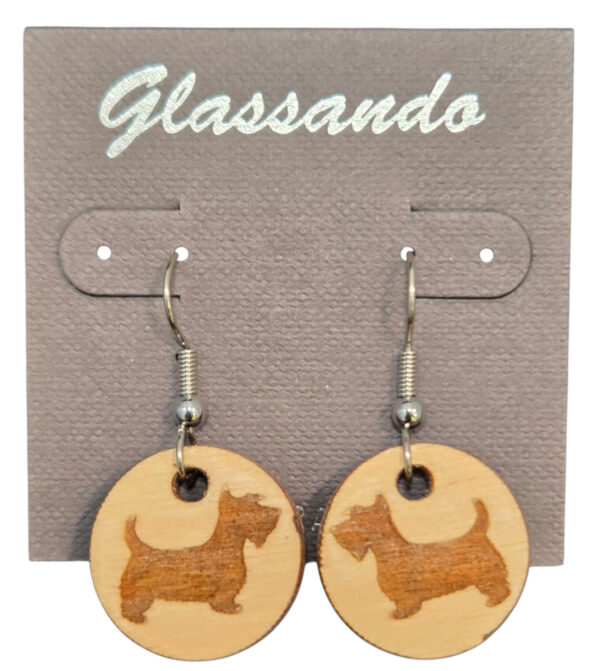 Scottie dog earrings