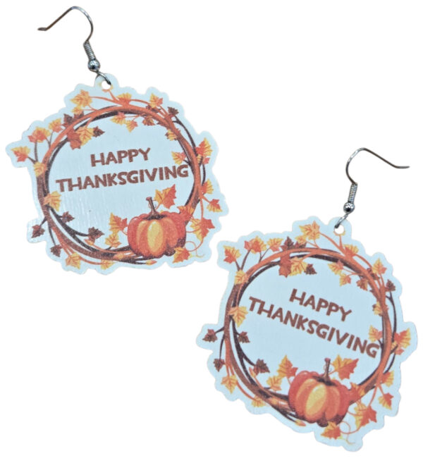 Happy Thanksgiving earrings
