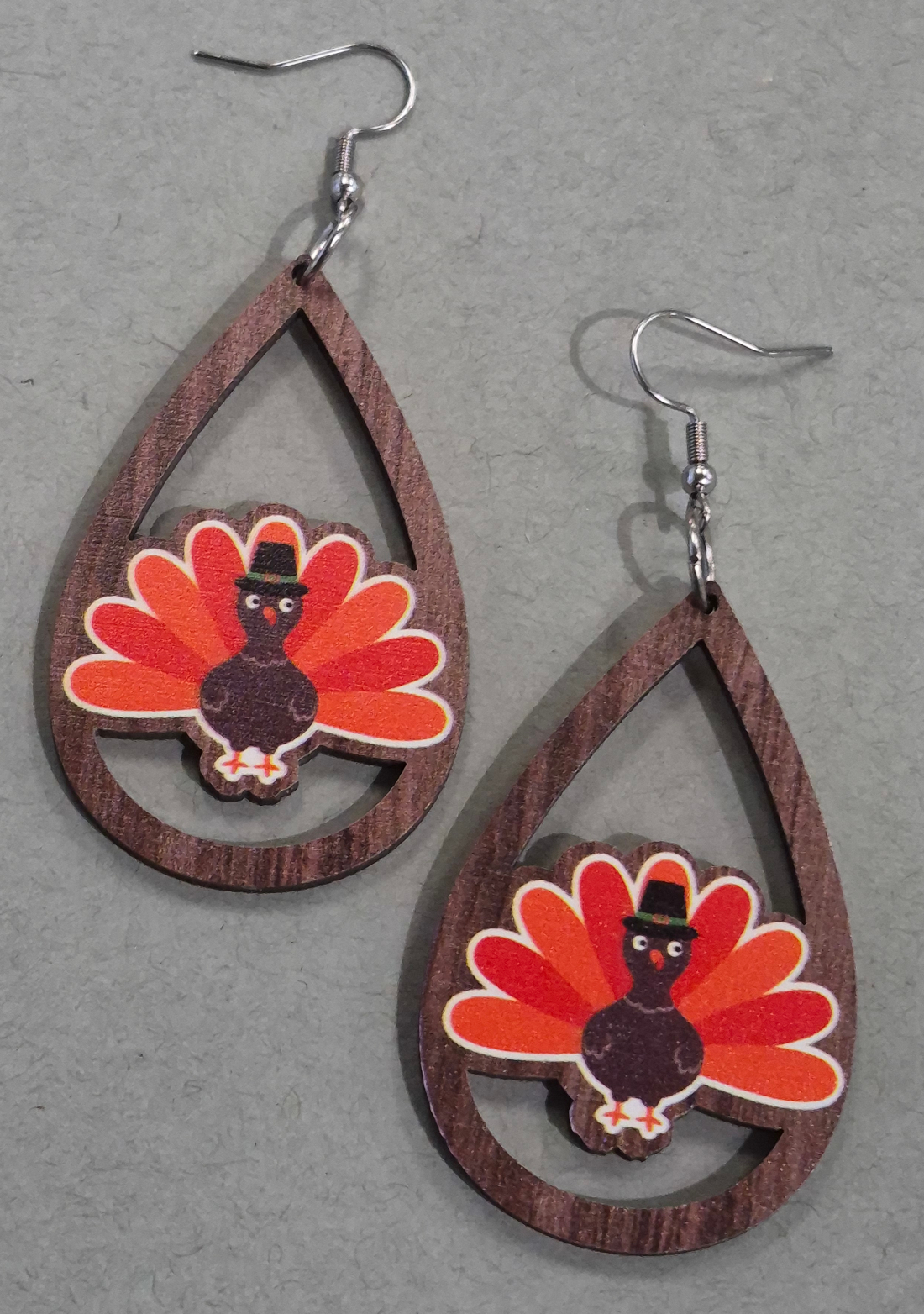 Thanksgiving turkey earrings