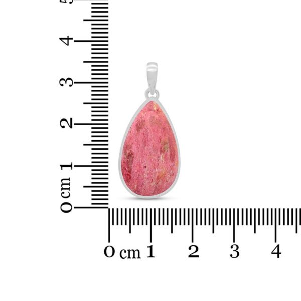 thulite pendant with ruler