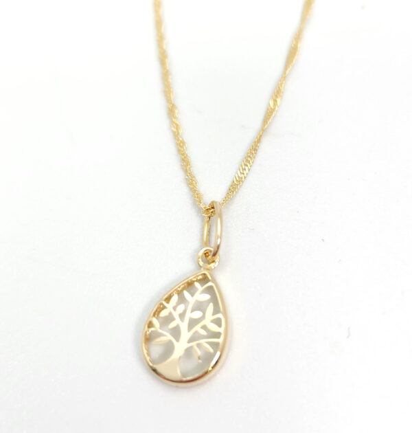 Tree of life necklace in 14K yellow gold