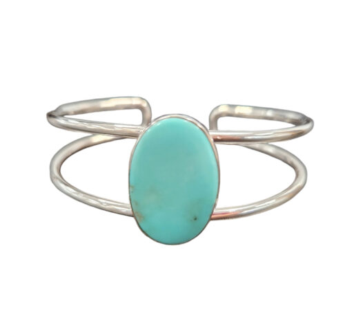 Purple Turquoise Golden Cuff Bracelet