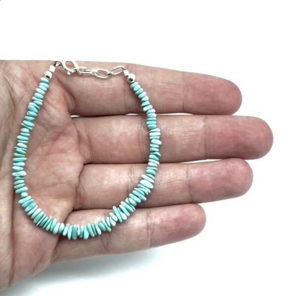 light blue turquoise beaded bracelet
