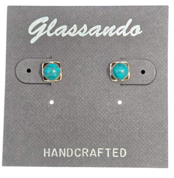 turquoise stud earrings
