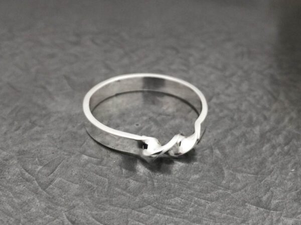 sterling silver twist ring by Ted Walker