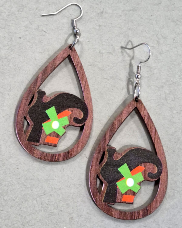 Halloween Witch's shoe earrings