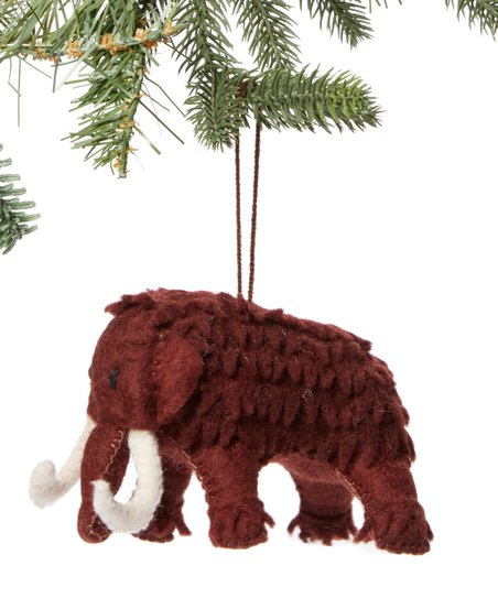 woolly mammoth Christmas ornament