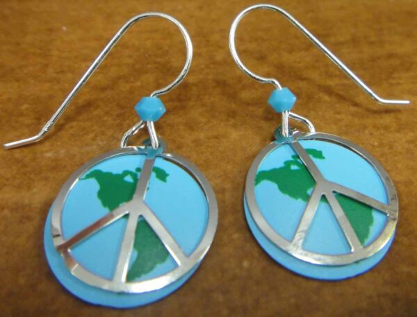 world peace earrings