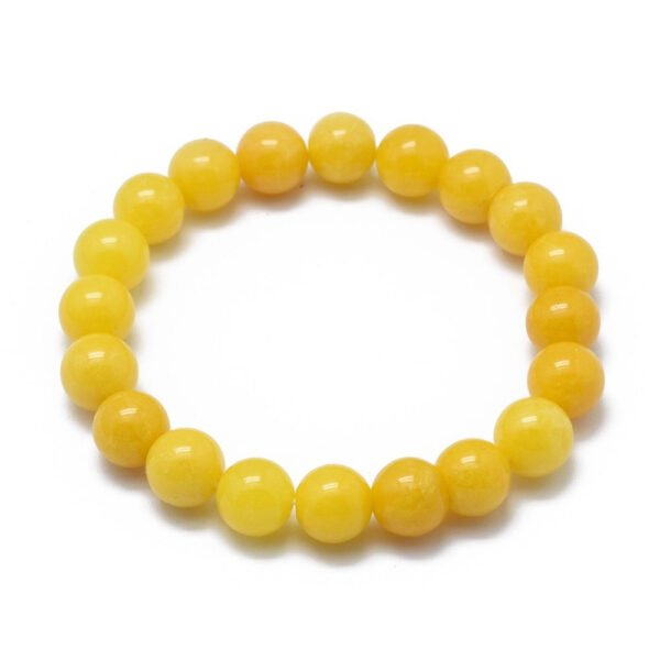 Yellow jade bracelet